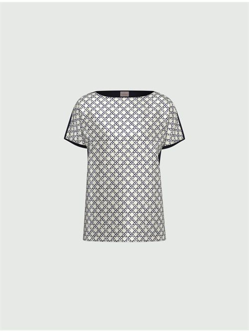 Blusa doppio materiale - BIANCO EMME MARELLA | EMMSANSA134/001